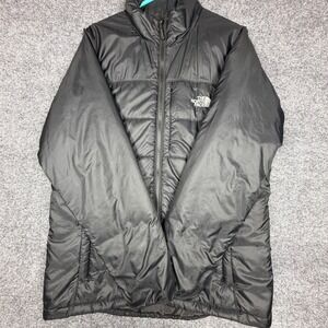 The North Face Womens Black Puffer Jacket XL Full Zip Quilted Coat CMW5 F14 RTO